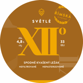 ŘIMSKÁ Xll° - světlý ležák 0,7l