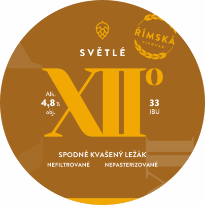 ŘIMSKÁ Xll° - světlý ležák 0,7l